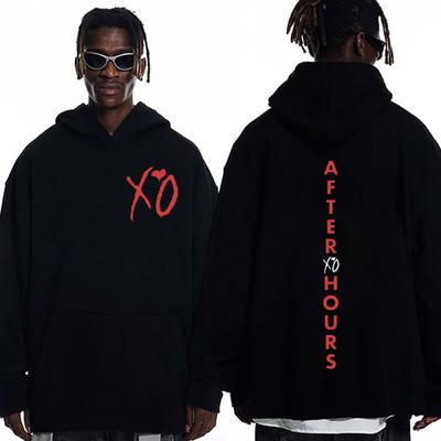 Sänger The Weeknd Album Doppelseitig Bedruckter Kapuzenpullover Herren Damen Mode Hip Hop Kapuzenpullover Street Trend Lose Pullover