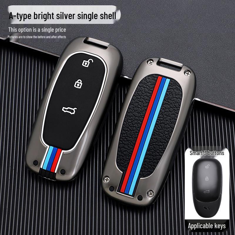 

Applicable 20-21 Ideal ONE Car Key Case: Aluminum Alloy, Full-Coverage Protective Shell with Buckle for Men and Women