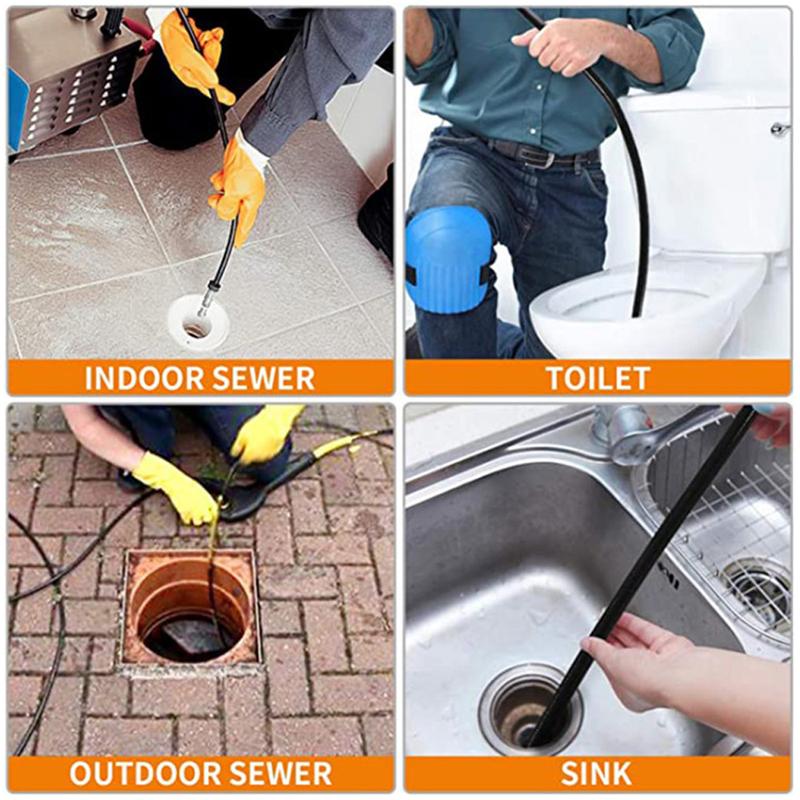 6~20 Metri 2600psi 180bar Furtun de Curățare cu Apă la Presiune Înaltă pentru Mașini de Curățat cu Presiune Karcher K2 K3 K4 K5 K6 K7, Curățător de Canalizare și Drenaj, Curățător de Conducte