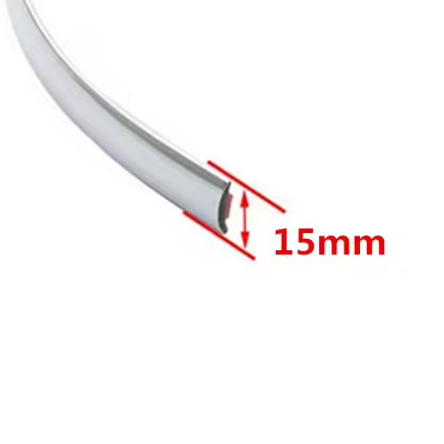 5M Car Chrome Styling Decoration Moulding Trim Strip Tape Auto DIY Body Bumper Protect Sticker 6mm 8mm 10mm 12mm 15mm 20mm 30mm