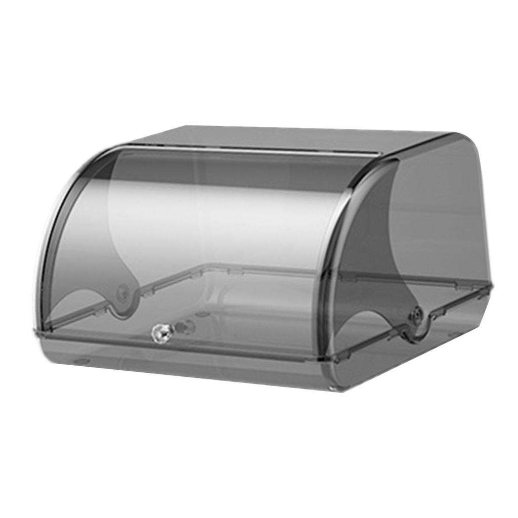 Acrylic Bread Bin, Storage Container with Roll-, Large Capacity for Fresh Food Storage, Suitable