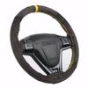 Suede Car Steering Wheel Cover Universal 38cm Leather Braid For Steering Wheel Hand Sewing Auto Steering Wrap With Needle