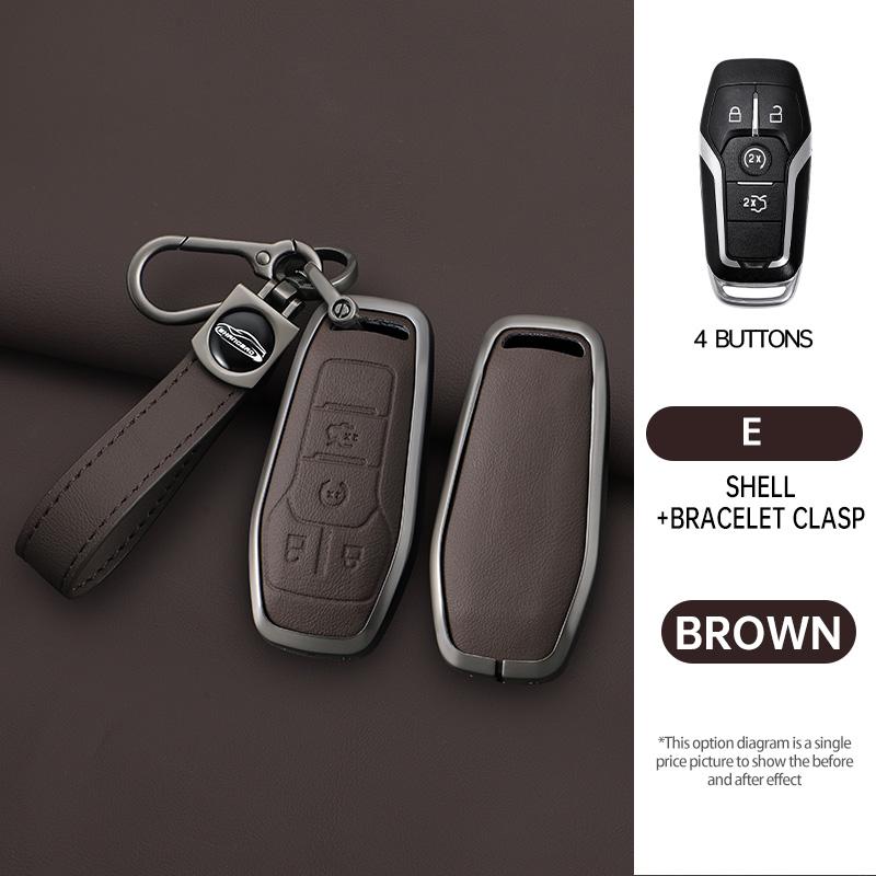 

Car Remote Key Case Cover Shell Fob Holder Keychain For Ford Fusion Mondeo Mustang F 150 Explorer Edge