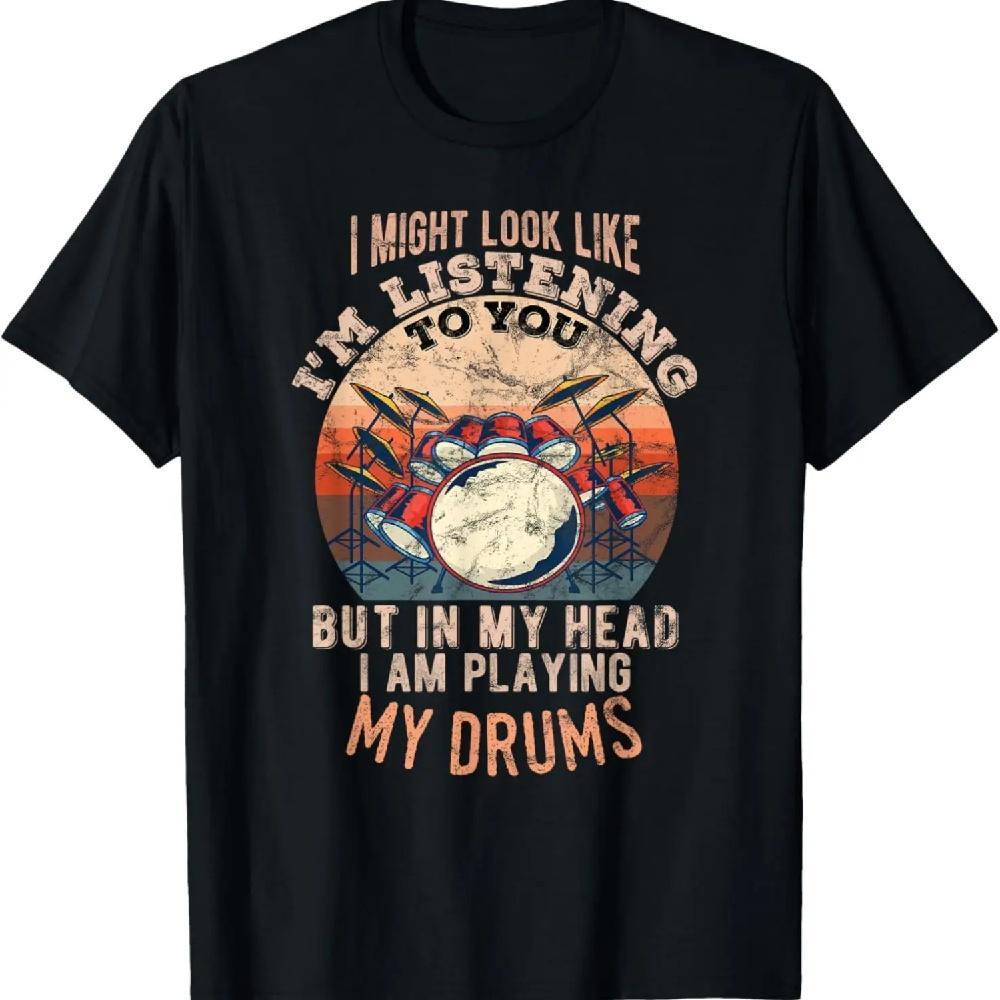 

В моей голове я играю на своих барабанах смешная футболка XXXXXL чёрный