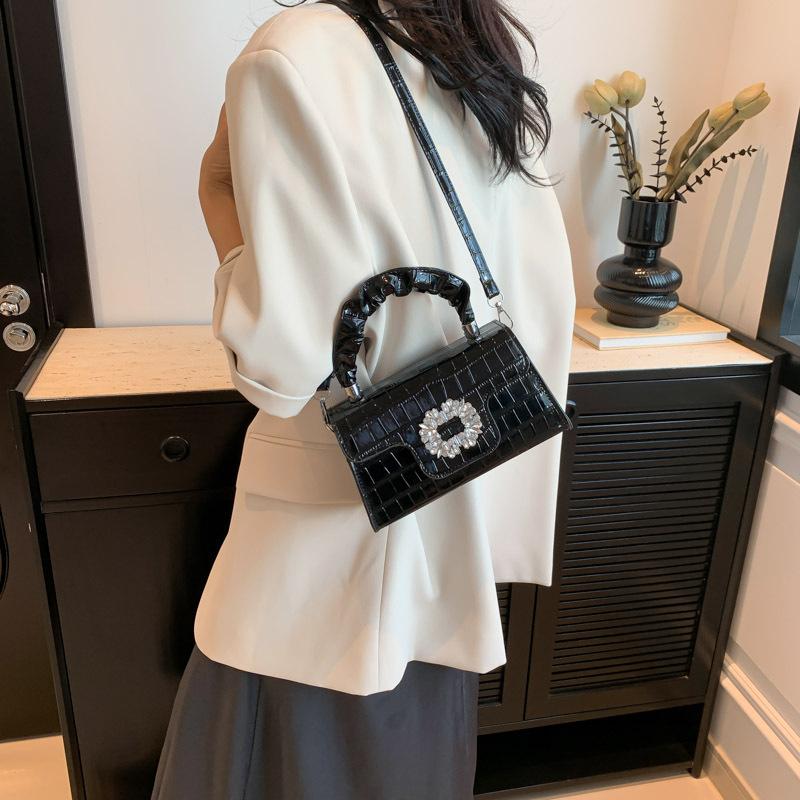 New Casual Simple Handbag Fashionable and Beautiful Personalized Bag Women's Texture Single-shoulder Square Bag