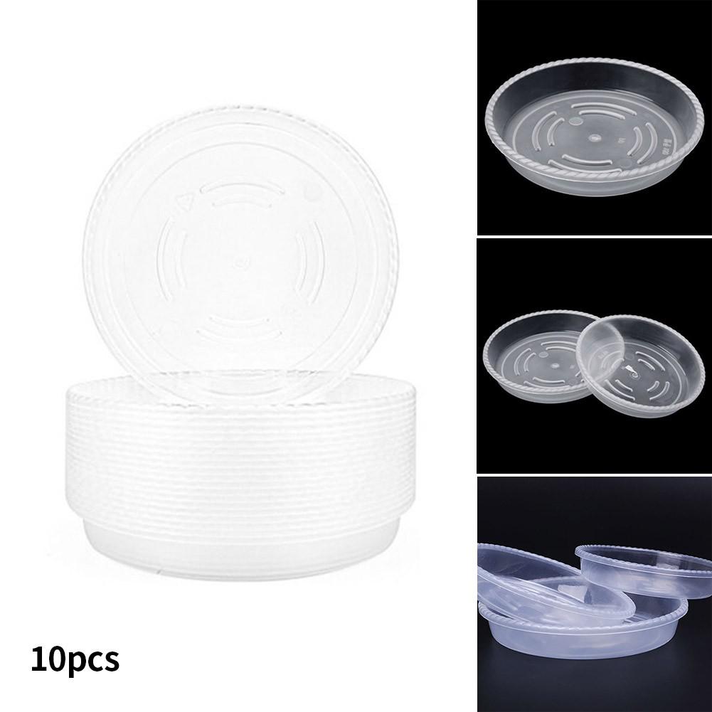 Balcony Flower Pot Trays Base Saucer Transparent Tray