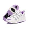 Transformable Double Roller Skates for Kids: Stylish Boys & Girls Wheeled Sneakers