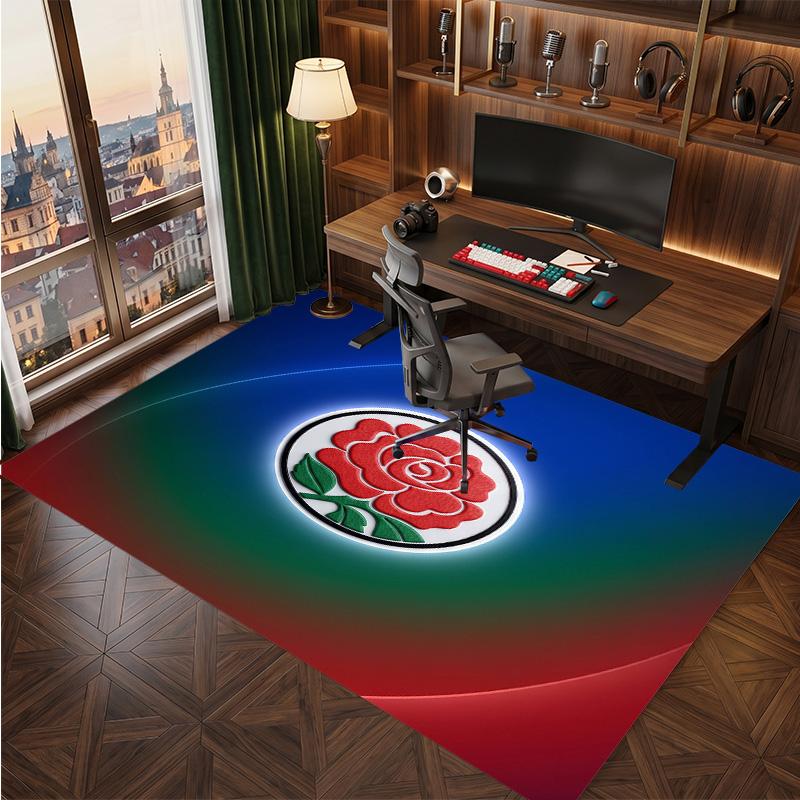 Blackburn Rovers Fußball Druck Kristall Samt Teppich, Bequem Wasserabsorbierend Rutschfest Innenboden Teppich
