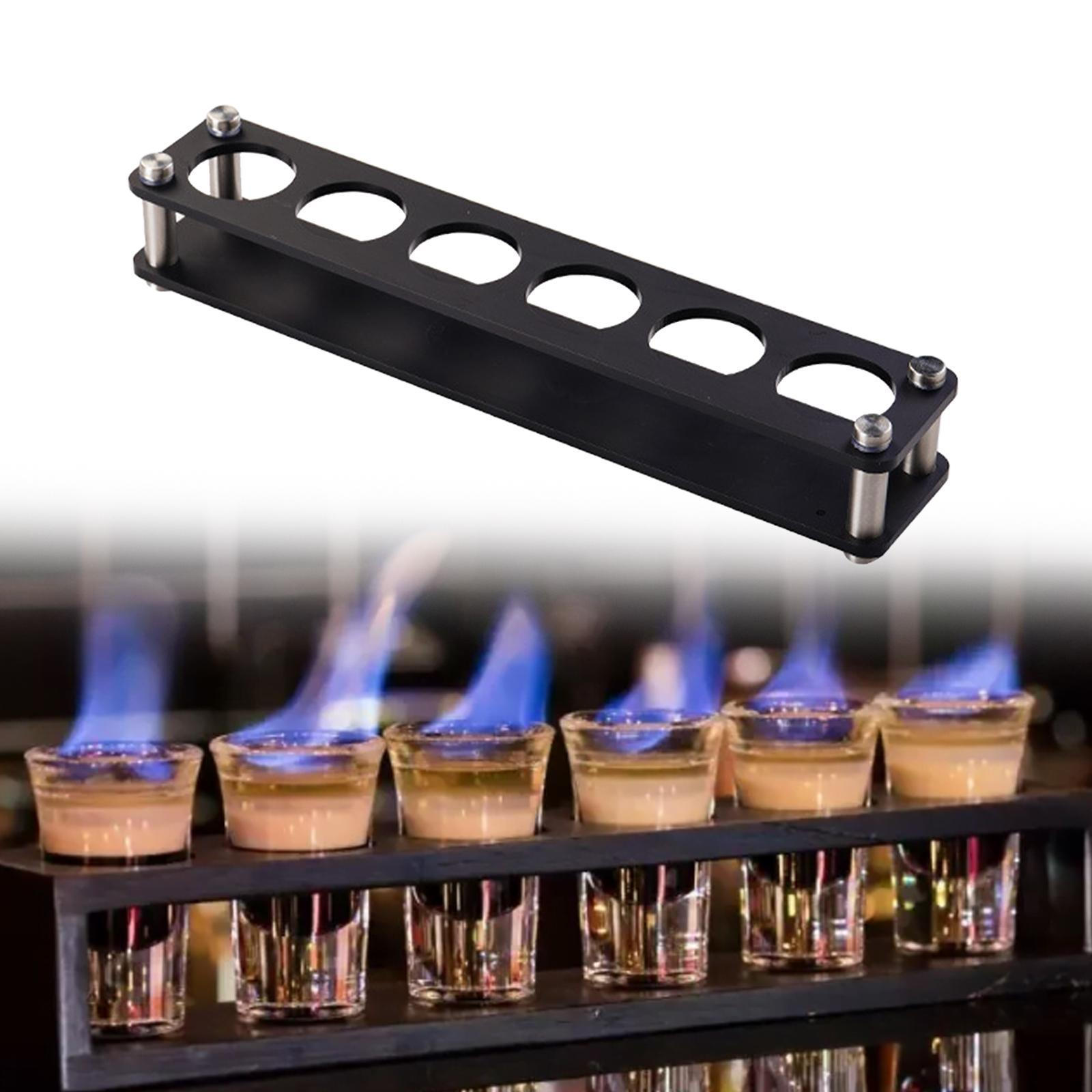 

Подставка для подноса на 6/12 стопок, держатели для барных акриловых стаканов, сервировочные стаканы для вина 30x5.5x6cm