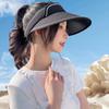 Women Sun Hat Large Brim   UV  ive Beach Sun   Hat Fashionable Acrylic Fibres
