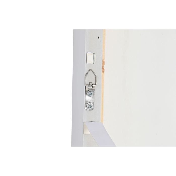 Tableau abstrait urbain - 60 x 90 cm - 2 unités - Toile et paulownia - Patchwork doré