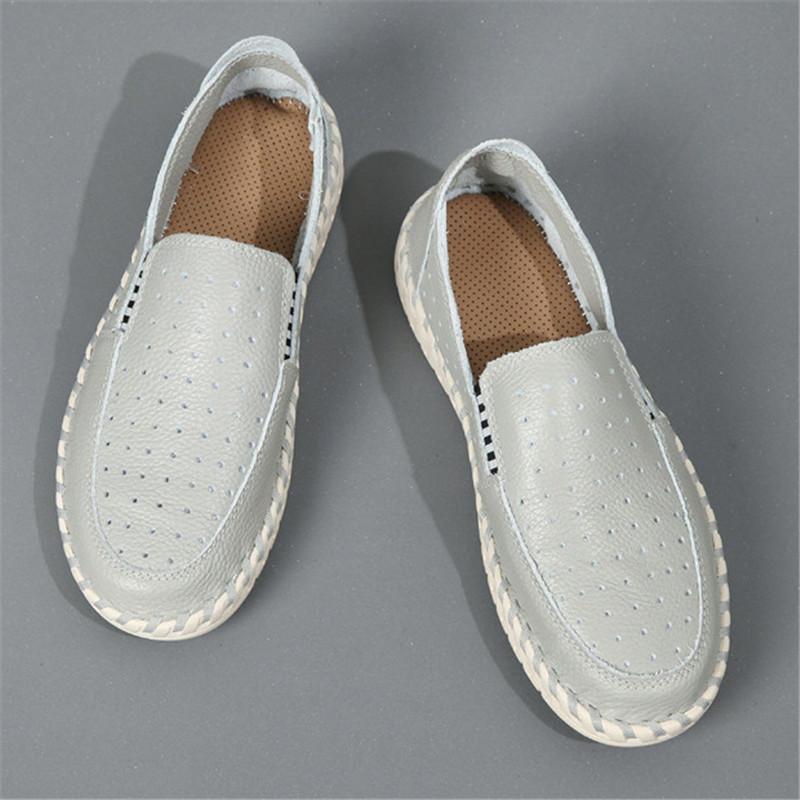 New Comfort Breathable Loafers New Men's Genuine Leather Espadrilles Shoes Male Walking Sneakers Footwears Zapatos Hombre