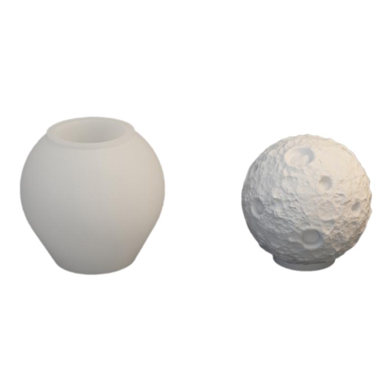 Silicone Mold for Moon Space Figure Easy to Use Silicone Mold for Making Astronautic Crafts Table Decors Ornament