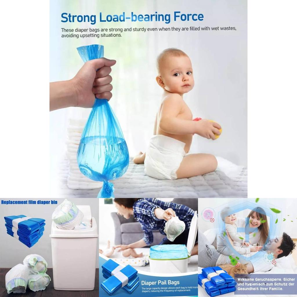 Universal Diaper Pail Liners For Genie Munchkin Angelcare Durable And Leak-proof