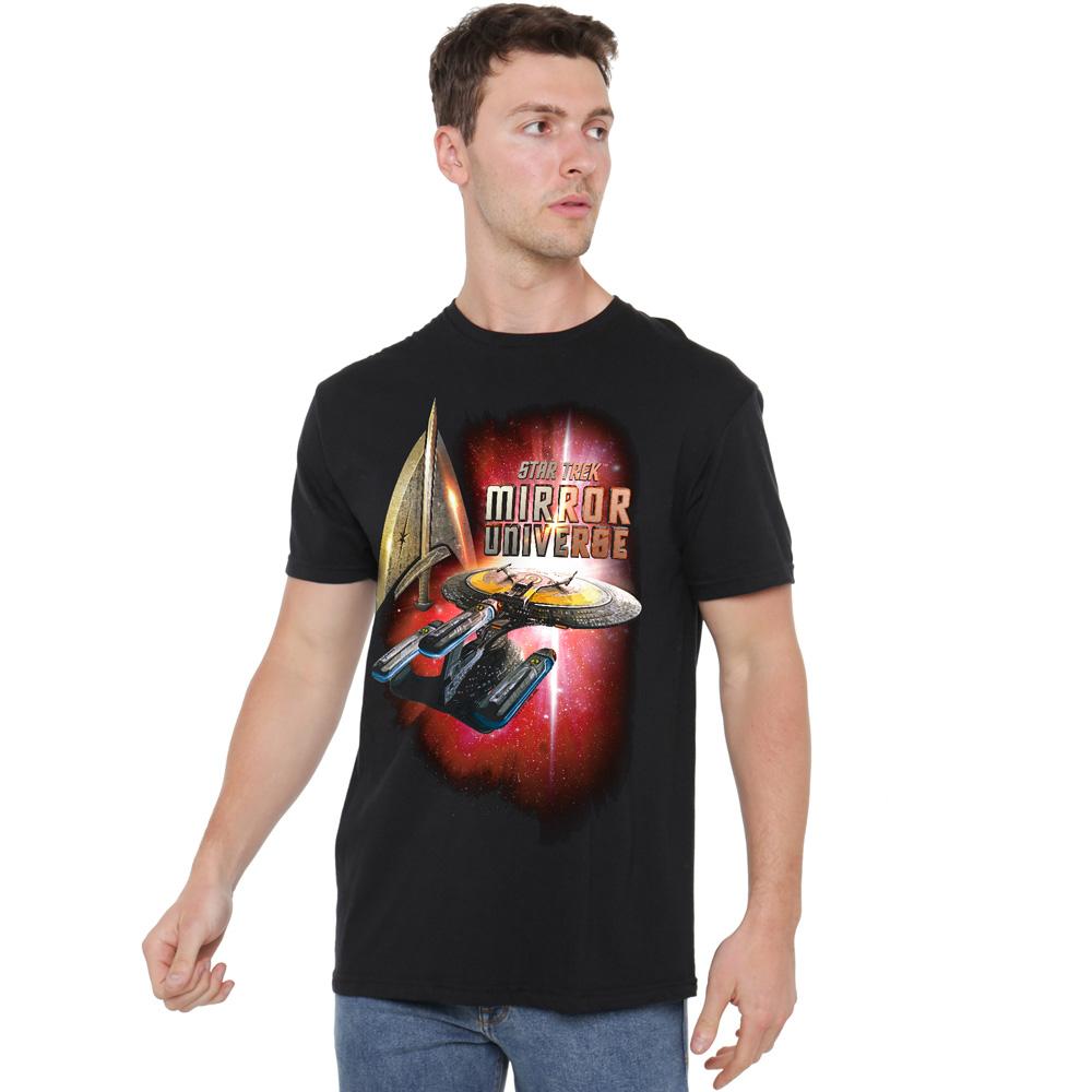 STAR TREK Mens Mirror Enterprise T-Shirt