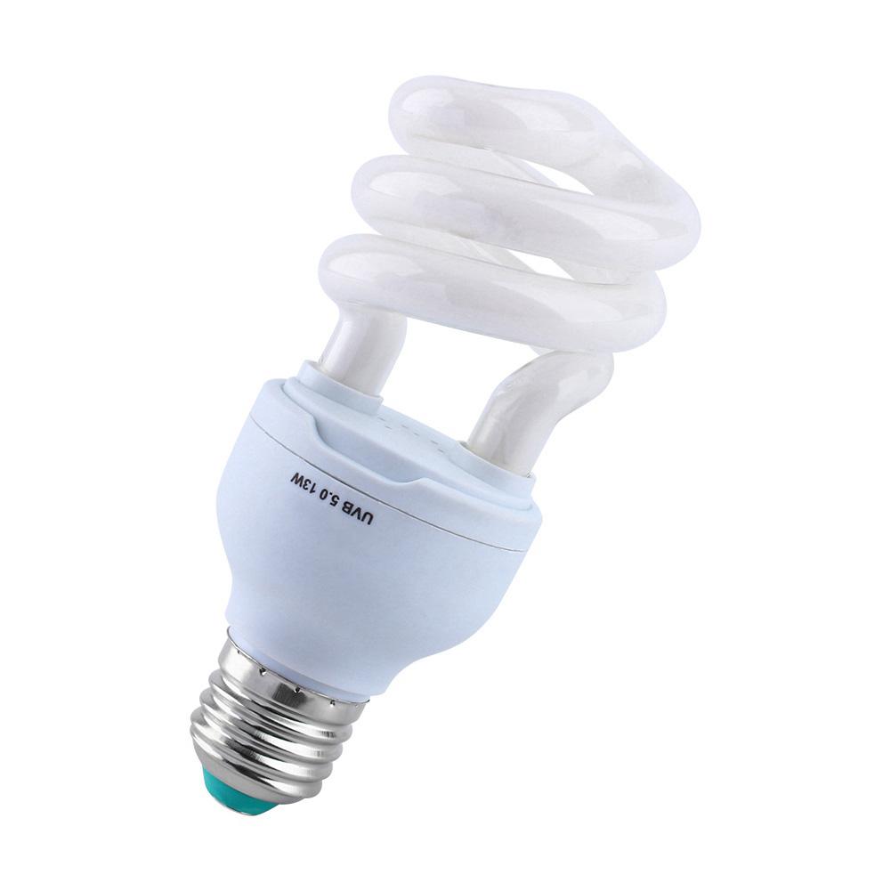 

13W UVB 5.0 E27 Базовая энергосберегающая лампочка в виде черепахи, змеи, рептилии, УФ-лампа HG