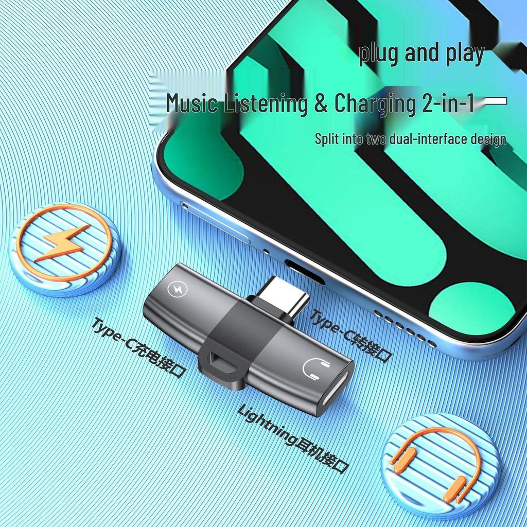 USB-C To 3.5mm Audio Adapter for Apple & Google: Fast Charging & Music Combo