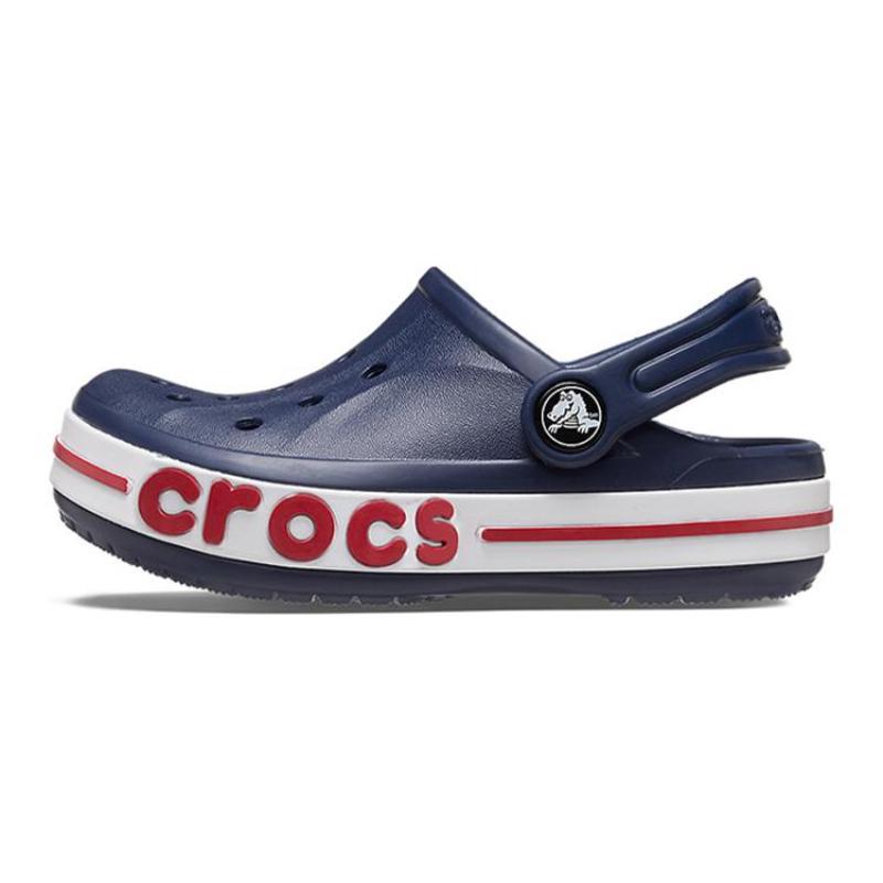 

Crocs Bayaband Clog Versatile Non-Slip Shock-Absorbing Abrasion Resistant Sandals Black, Red and White Children s Model 29-30