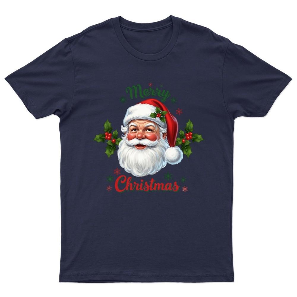 Merry Christmas Santa Claus TShirt Unisex Gift Retro Seasonal Funny Xmas