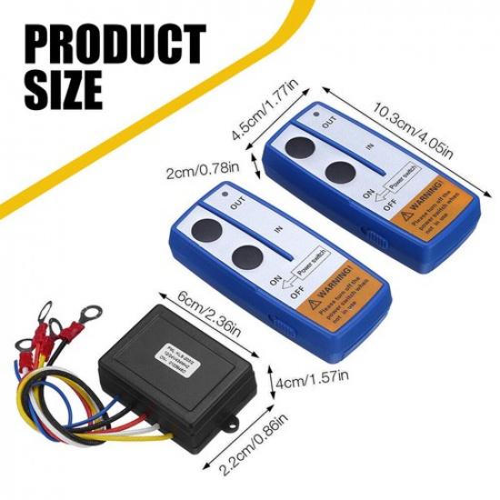 Wireless Remote Control Kit Truck For Jeep Car Atv Winch Dump Trailer 150Ft