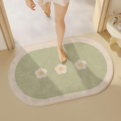Badezimmer-Bodenmatte, Schlafzimmerteppich, Haus-Bodenmatte, Fußmatte, Eingangs-WC-Tür-Matte, Badezimmer-Saugfähige Bodenmatte