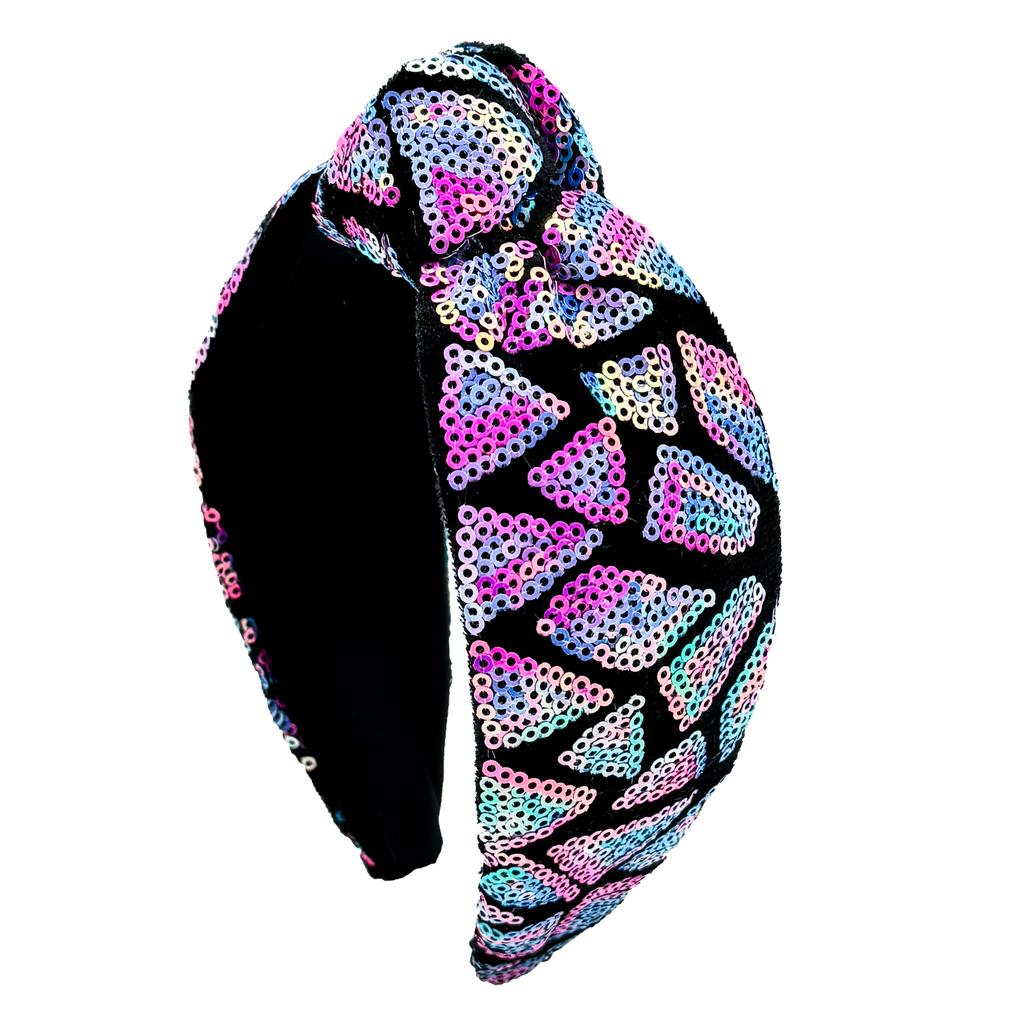 1PC Fashion Sequin Headbands for Women Large Bowknot Hairband Wide Headbands Hair Hoop Headwear Girls Women Hair Accessories