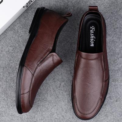 FashionSlip-On Genuine Leather Loafers Luxury Brand Men Casual Shoes Designer Spring Summer Male Flats Comfy Lightweight Driving Shoes