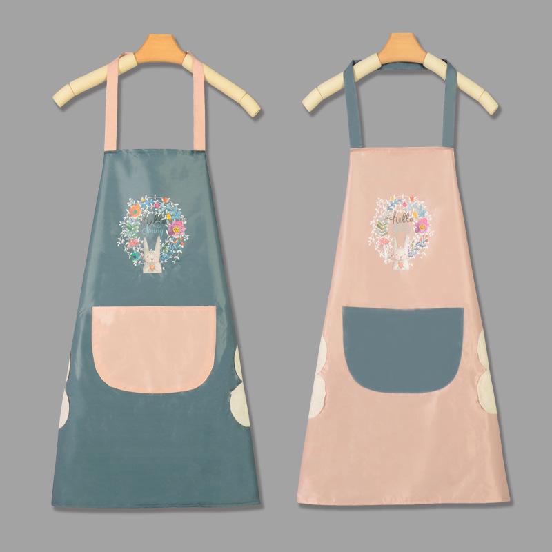 Women's Waterproof Stain-Resistant Fashion Apron for Home and Kitchen Cooking