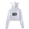 New Astro Bot Pullover Girls Casual Cat Cropped Hoodies Female Long Sleeve Sweatshirts Crop Top Women's Hoodie Sexy Tops