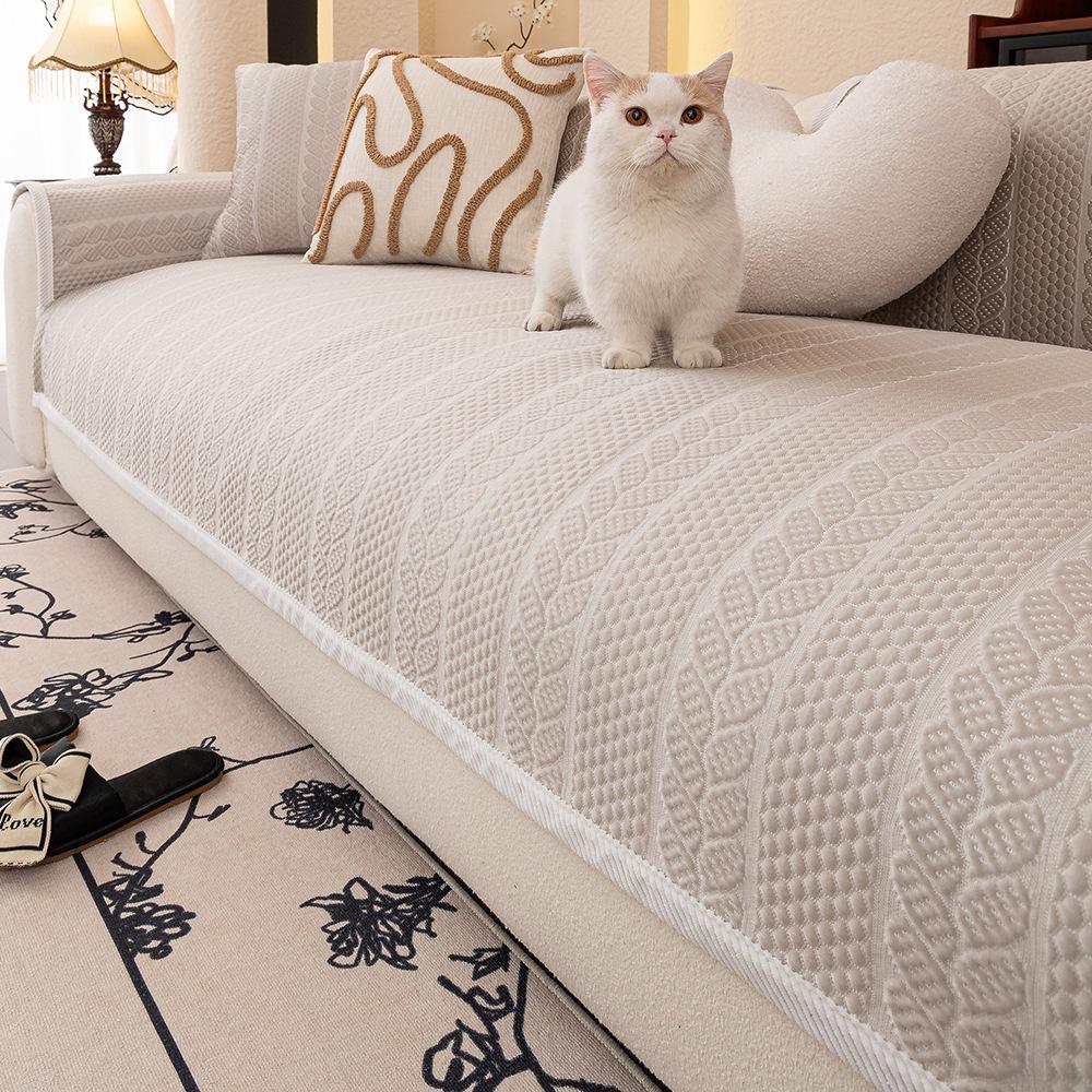 

Ice Silk Summer Sofa Cushion New Modern Simple Non-Slip Cool Sofa Cover Cover Versatile Cushion 70*70cm