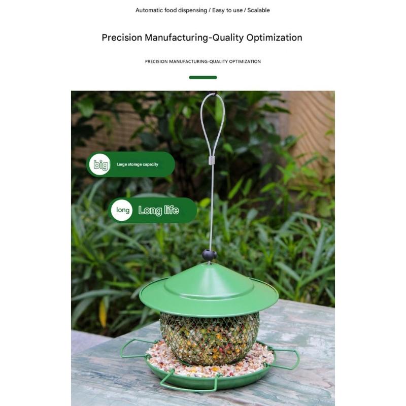 Bird Feeder For Outside Multipurpose Metal Bird Cage Feeder Reusable Feeding Accessories For Home Indoor Outdoor Garden