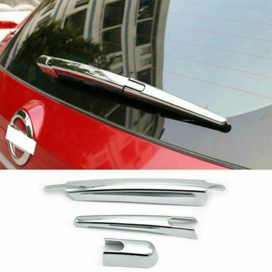 Rear Window Wiper Arm Blade Molding Cover Trim Chrome for 2014- Nissan Rogue
