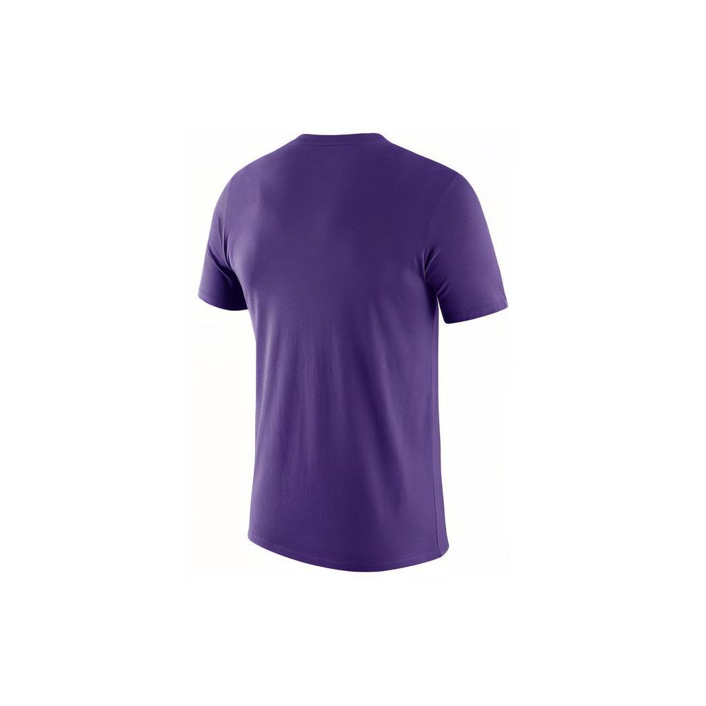 Nike T Shirts Men's Purple Crew Neck Moderate Straight Fit DA7479-547