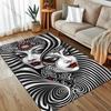 1PC Venetian Mask Print Carpet for Bedroom Living Room Bedside Sofa Floor Mat Modern Home Decor Play Area Rug Large Size