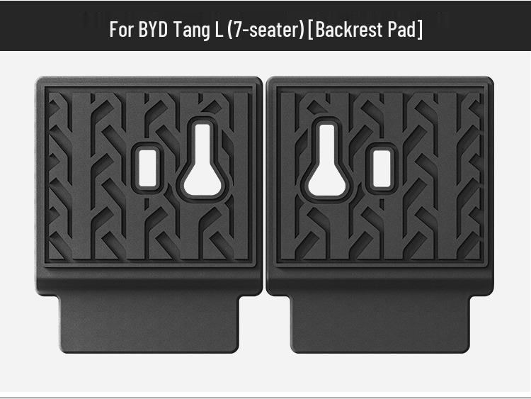 Maßgeschneiderte TPE-Boden- und Kofferraummatten für BYD Tang L 25, einschließlich Rückenlehnenmatten.