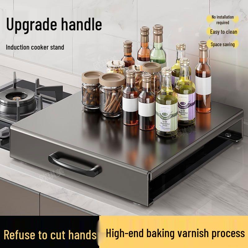 Non-slip Kitchen Gas Stove Cover & Pot Rack Holder for Induction Cooktops