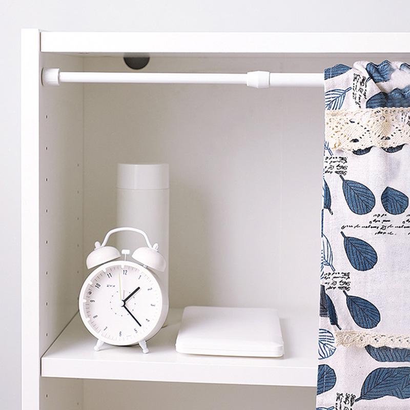 Telescopic No-Punch Hanging Clothes and Shower Curtain Rod