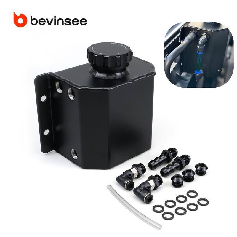 Universal 1L Coolant Radiator Overflow Recovery Water Tank Bottle, Aluminum Alloy