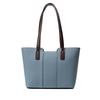 Genuine Leather Tote Bag for Women Large Capacity Commuter Shoulder Handbag Luxury Cowhide Office Purse with Zipper Closure
