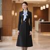 Women's Professional Wool Blend Long Coat