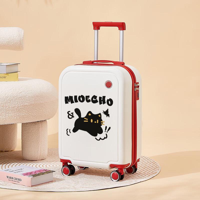 

LISAN Unisex Cartoon Cat Travel Suitcase 20 inch