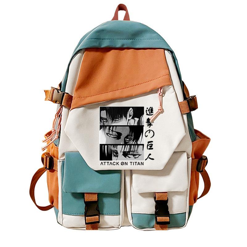 Angriff auf den Riesen Peripheren Bedruckten Rucksack Tagesfreizeit Studenten Schultasche