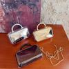 Acrylic Square Chain Handbag With Magnetic Closure For Daily Casual Use