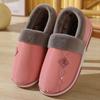 Winter Cotton Slippers Men's Bag and Warm Home Couple Indoor Anti Slip Thick Sole Dormitory Cartoon Hairy Shoes Women