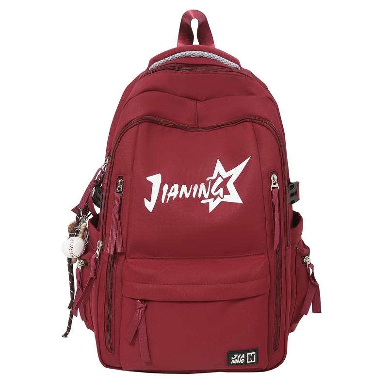 Backpack Men's Large Capacity Computer Travel Backpack Female Junior High School Student Schoolbag