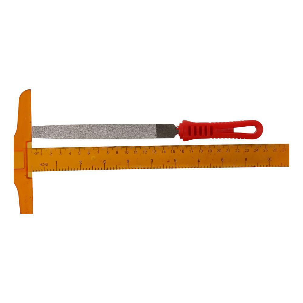 Plastic Handle Flat File 6 Inch File Handles Hand Tools Diamond Needle Files  Glass