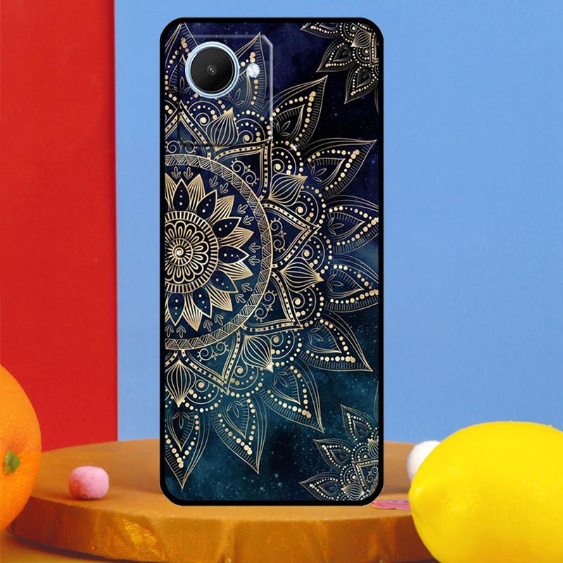 Luxury Gold Foil Art For Realme 14 Pro Plus 10 11 12 13 15 Pro C67 C65 C63 C61 C55 C53 C51 C71 C75 GT7 Pro Case