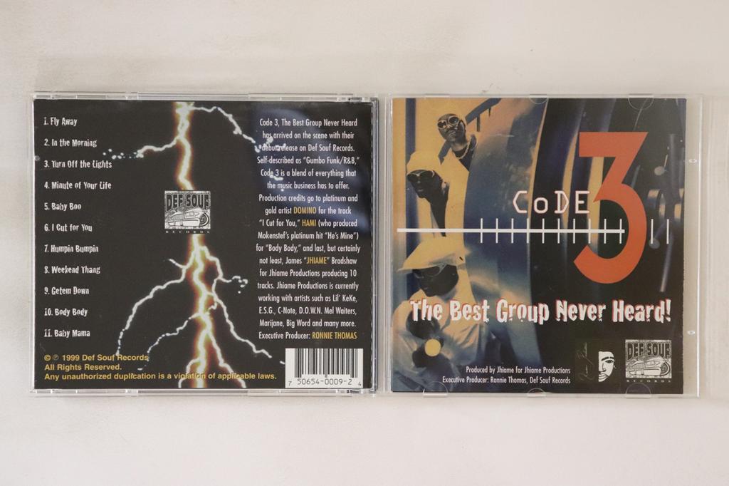 CD CODE 3 - The Best Group Never Heard DFS0009 Def Souf Record 1999 Japan Rap & Hip-Hop/R&B Used