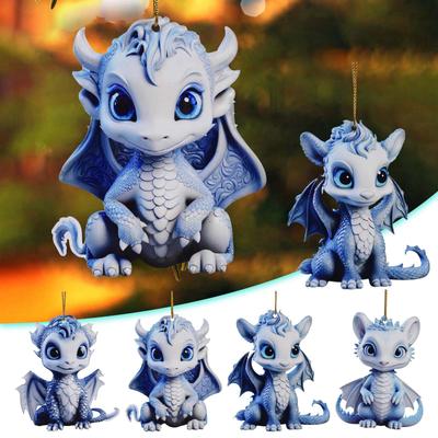Dragon Baby Christmas Hanging Ornaments Xmas Tree Pendants Merry Christmas Holiday Party Decorations New Year Gift Navidad