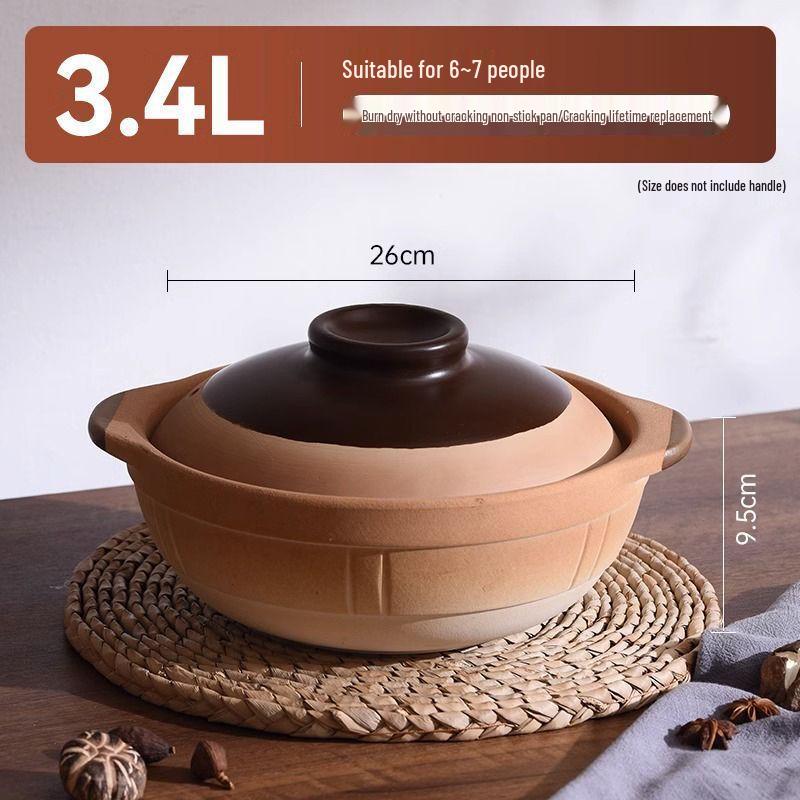 

Zhishi Traditional Clay Casserole Pot